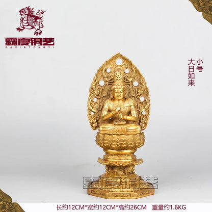 GOOD figure of Buddha -temple Porch lobby Talisman Protection # Bless safety RULAI Buddha statue 71CM