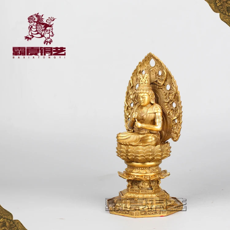 GOOD figure of Buddha -temple Porch lobby Talisman Protection # Bless safety RULAI Buddha statue 71CM