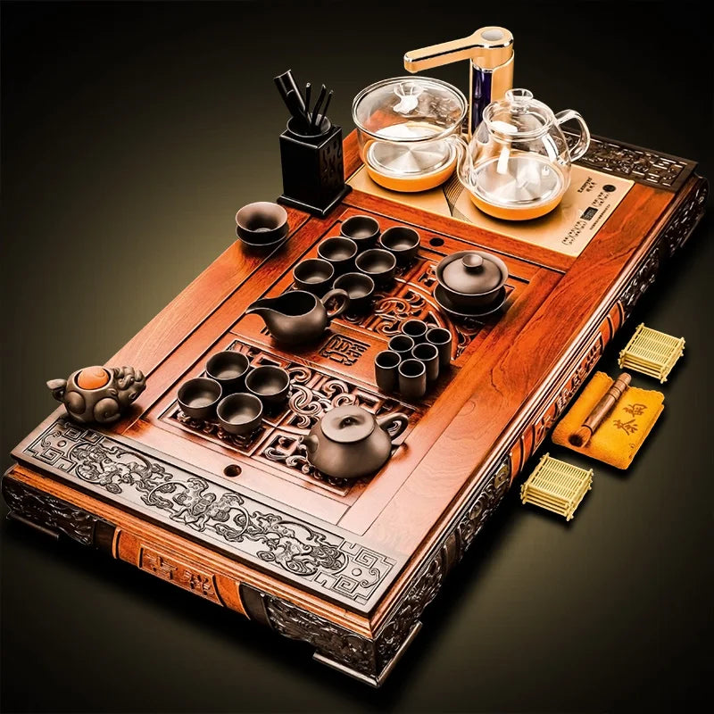 Gaiwan Kung Fu Travel Tea Set Pot Service Infuser Luxury Bubble Chinese Tea Set Accessories Mugs Taza Mate Teapot Set YX50TS