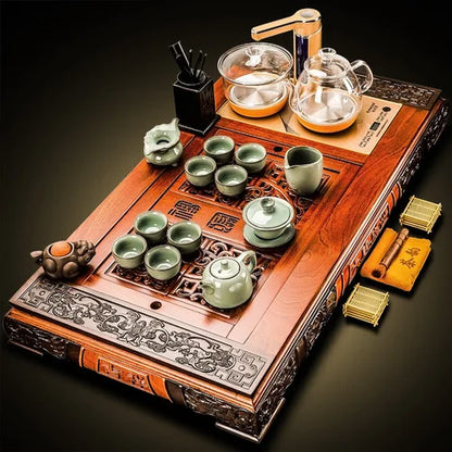 Gaiwan Kung Fu Travel Tea Set Pot Service Infuser Luxury Bubble Chinese Tea Set Accessories Mugs Taza Mate Teapot Set YX50TS
