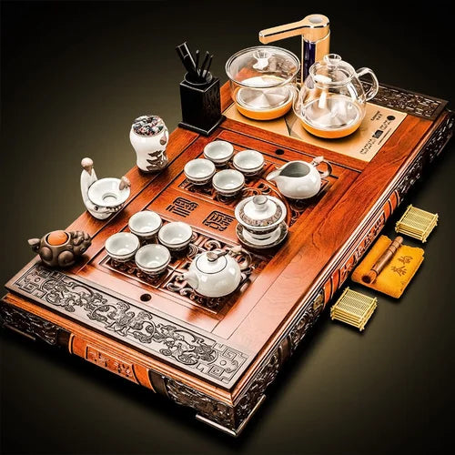 Gaiwan Kung Fu Travel Tea Set Pot Service Infuser Luxury Bubble Chinese Tea Set Accessories Mugs Taza Mate Teapot Set YX50TS