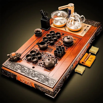 Gaiwan Kung Fu Travel Tea Set Pot Service Infuser Luxury Bubble Chinese Tea Set Accessories Mugs Taza Mate Teapot Set YX50TS