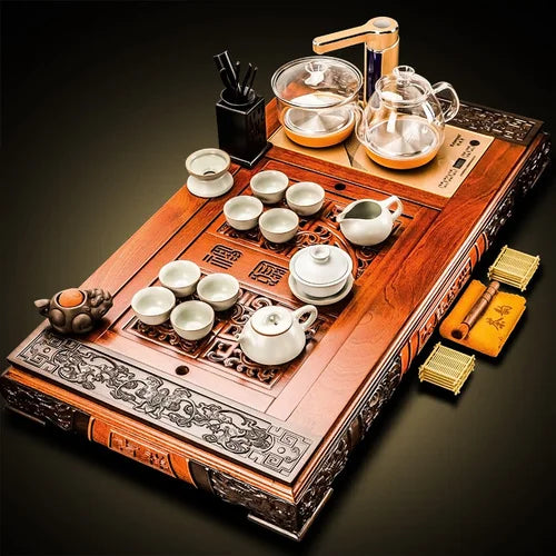 Gaiwan Kung Fu Travel Tea Set Pot Service Infuser Luxury Bubble Chinese Tea Set Accessories Mugs Taza Mate Teapot Set YX50TS
