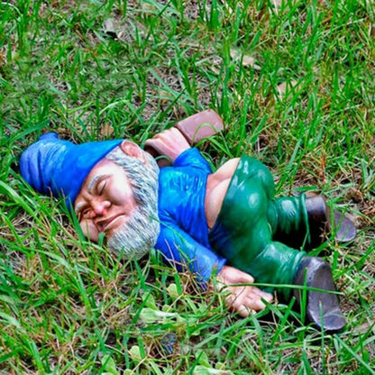 Garden Decoration Funny Gnome Ornaments Resin Figurines Naughty Garden Gnome Small Statue Decor