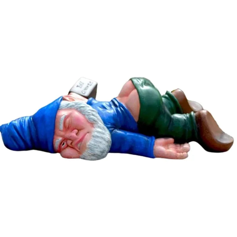Garden Decoration Funny Gnome Ornaments Resin Figurines Naughty Garden Gnome Small Statue Decor