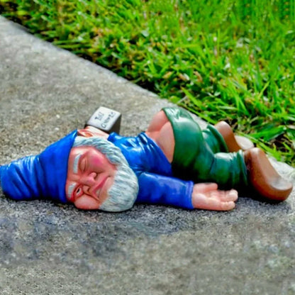 Garden Decoration Funny Gnome Ornaments Resin Figurines Naughty Garden Gnome Small Statue Decor