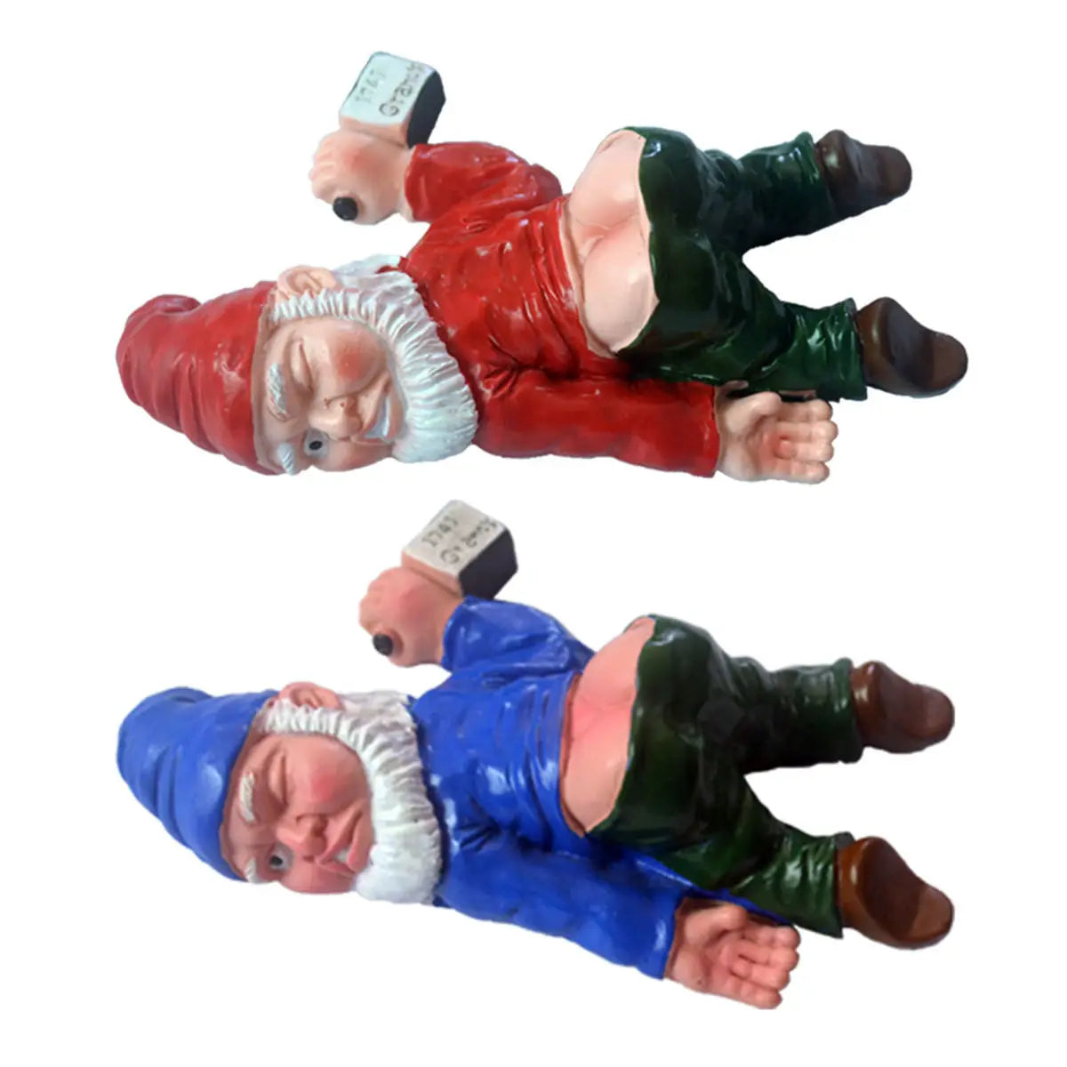 Garden Decoration Funny Gnome Ornaments Resin Figurines Naughty Garden Gnome Small Statue Decor