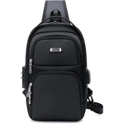 Geestock Anti-Theft Sling Bag, Crossbody Chest Bag Daypack for Men&Women, Casual One Shoulder Backpack