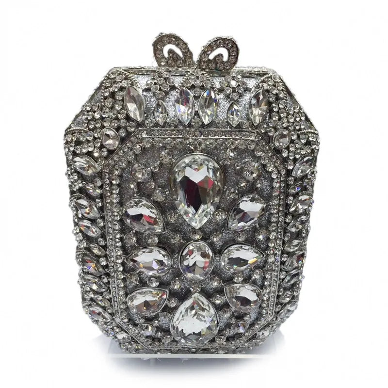 Gem Crystal diamond Clutch Evening Purse Bag Women Formal Dinner Handbag Wedding Bridal Purse Crystal Bags Party shoulder Bags