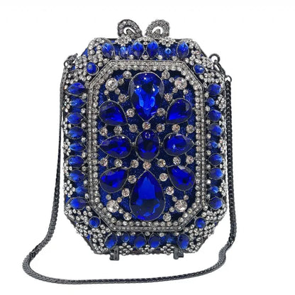 Gem Crystal diamond Clutch Evening Purse Bag Women Formal Dinner Handbag Wedding Bridal Purse Crystal Bags Party shoulder Bags