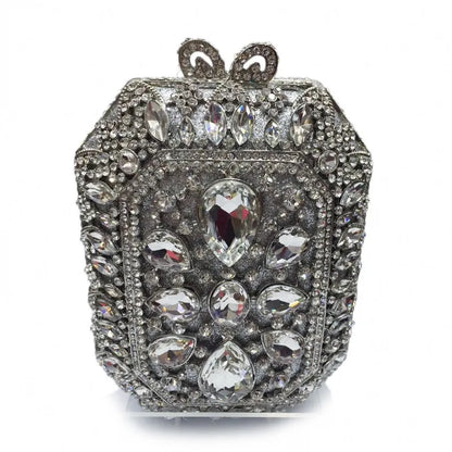 Gem Crystal diamond Clutch Evening Purse Bag Women Formal Dinner Handbag Wedding Bridal Purse Crystal Bags Party shoulder Bags