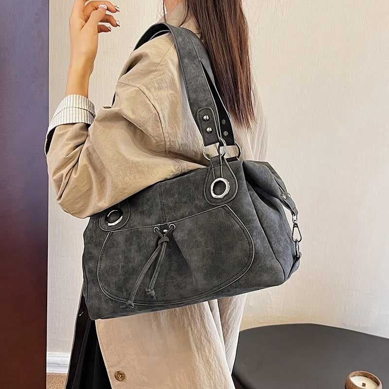 Genuine Brand Soft Leather Top-handle Bags Female Handbags Women Shoulder Crossbody Totes Messanger Bag Large Capacity Big Sac