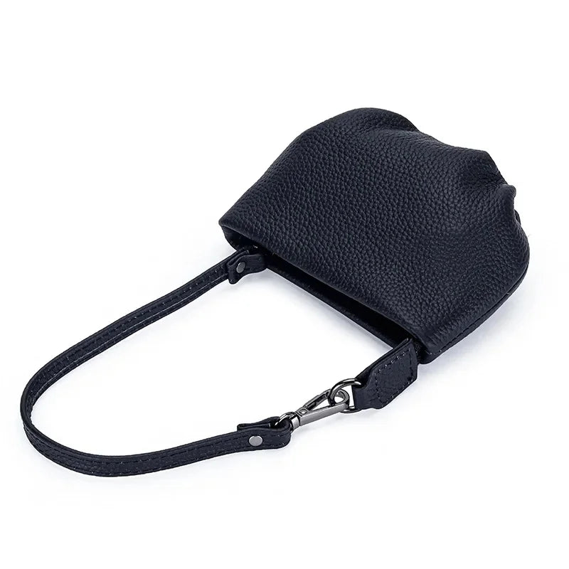 Genuine Coin Real Leather Card Holder Clutch Short Wallets Slots for Women Mini Purse Pocketbook Money Bags