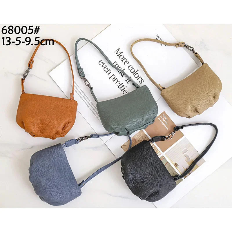 Genuine Coin Real Leather Card Holder Clutch Short Wallets Slots for Women Mini Purse Pocketbook Money Bags
