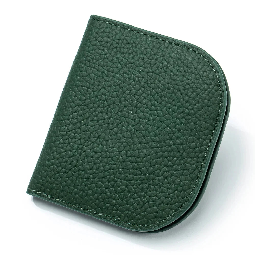 Genuine Compact Woman New Ultra Thin Card Holder Multi Function Coin Mini Soft Leather Wallet