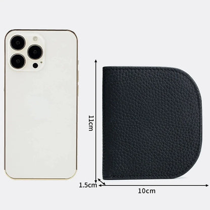 Genuine Compact Woman New Ultra Thin Card Holder Multi Function Coin Mini Soft Leather Wallet