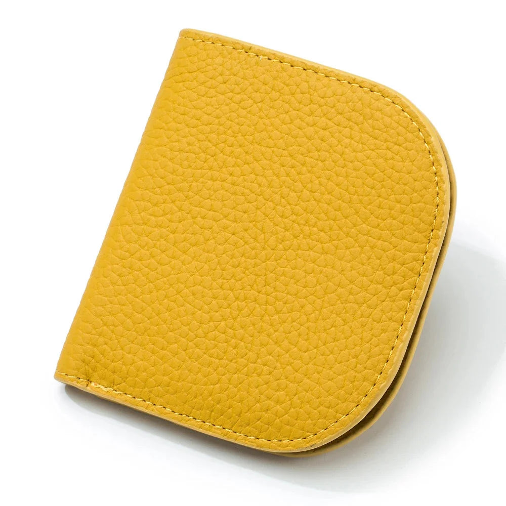 Genuine Compact Woman New Ultra Thin Card Holder Multi Function Coin Mini Soft Leather Wallet