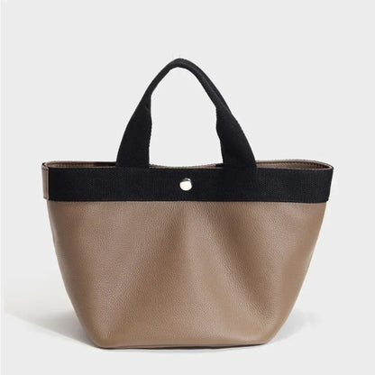 Genuine First Layer Cowhide Women's Handbag Large Capacity Tote Bag Fashionable and Simple Designer Bags Luxury