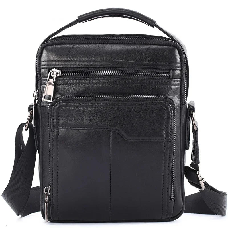 Genuine Handbags Men Designer Shoulder Husband Black Crossbody Messenger Bags Leather Man for ipad