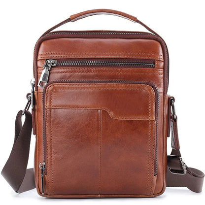 Genuine Handbags Men Designer Shoulder Husband Black Crossbody Messenger Bags Leather Man for ipad