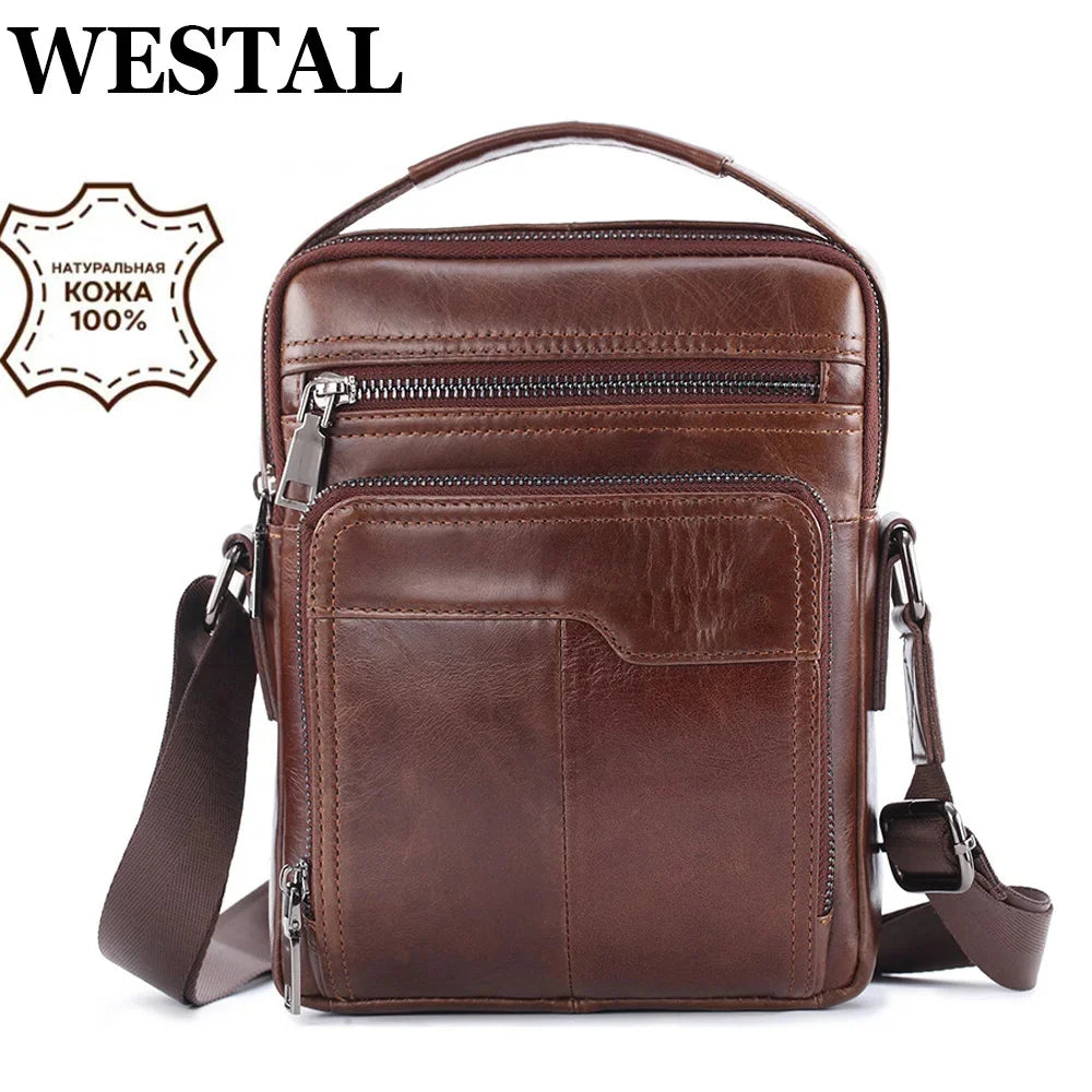 Genuine Handbags Men Designer Shoulder Husband Black Crossbody Messenger Bags Leather Man for ipad