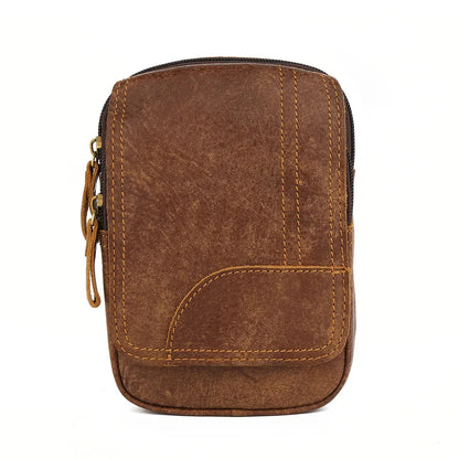 Genuine Leathe Male Phone s Fanny Pack Waist for Men Cowhide Fashion Man Bum Belt Pouch Bag