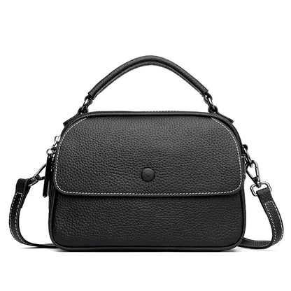 Genuine Leather 3 Layer Large Capacity Tote Bag High Quality Cow Leather Shoulder Crossbody Bags for Women 2022 Female Handbags