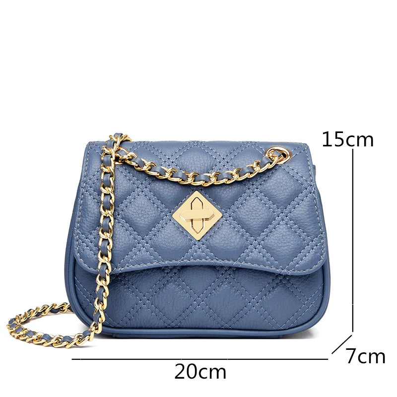 Genuine Leather Bag For Women Luxury Brand Small Ladies Handbag High Quality Natural Cowskin Female Shoulder Crossbody Bags Tote