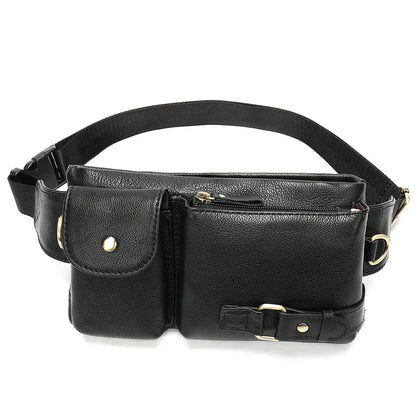 Genuine Leather Bag Men Casual Messenger Fashion Men's Chest Pack Business Bag's For Male Crossbody Bags