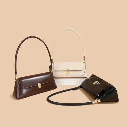 Genuine Leather Bag Spring Shoulder Bag Women's Baguette Bag Armpit Crossbody Bags for Women  Luxury Bags