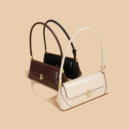 Genuine Leather Bag Spring Shoulder Bag Women's Baguette Bag Armpit Crossbody Bags for Women  Luxury Bags