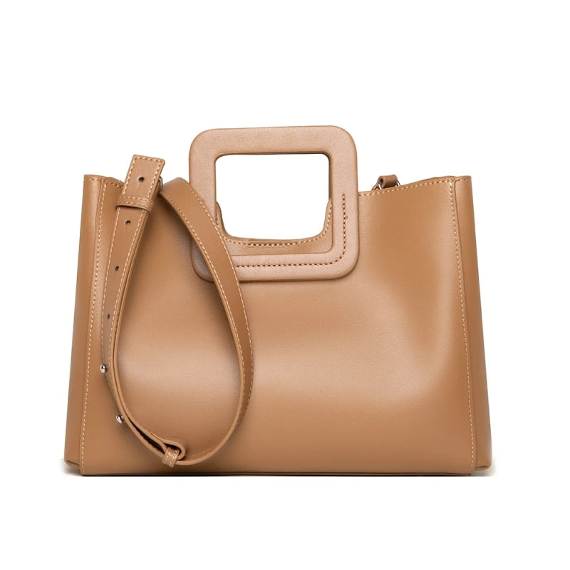 Genuine Leather Brand Women Tote Bag High Quality Handbag for Women 2022 Luxury Ladies Large Capacity Shoulder Crossbody Bag Sac