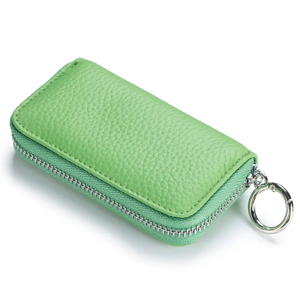 Genuine Leather Card Case Multifunctional Universal Car Key Bag