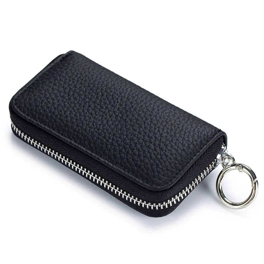 Genuine Leather Card Case Multifunctional Universal Car Key Bag