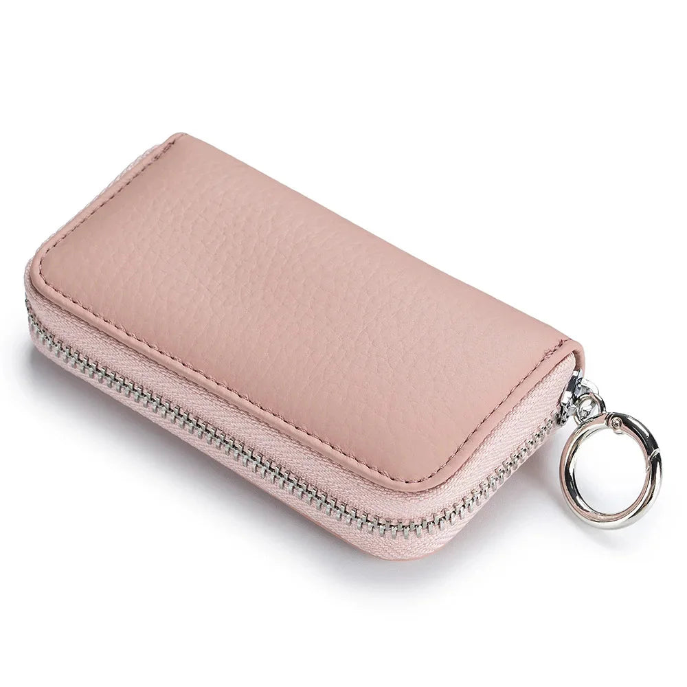 Genuine Leather Card Case Multifunctional Universal Car Key Bag
