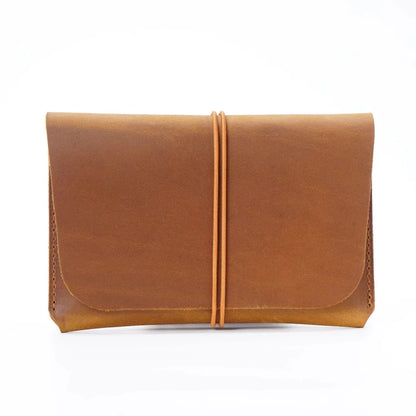 Genuine Leather Card Crazy Horse Cowhide Coin Purse Vintage Passport Bag Wallet
