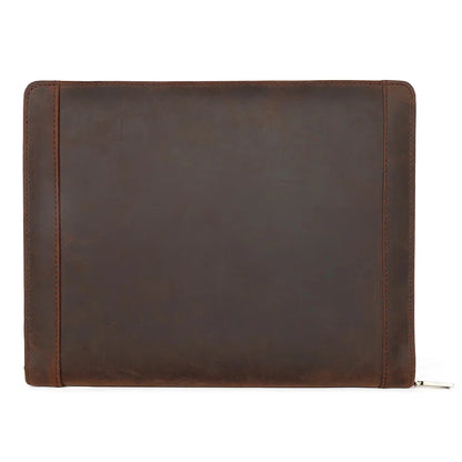 Genuine Leather Case for 9.7" 10.5" IPad Tablet Business Office Notebook Document Bag Folder Portfolio Organizer