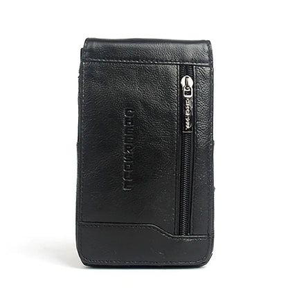 Genuine Leather Cell/Mobile Phone Case Cover Fanny Pack Belt Bags Hook Purse Pouch Hot Sale Casual Men Loops Bum Waist Hip Bag