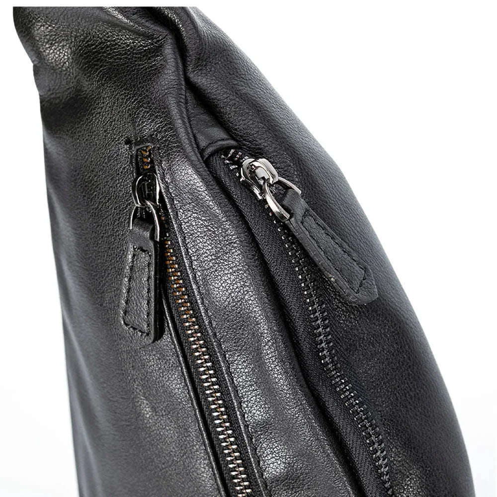 Genuine Leather Chest Messenger Shoulder Casual First Layer Cowhide Waist Trendy Men's Cross Bag Men