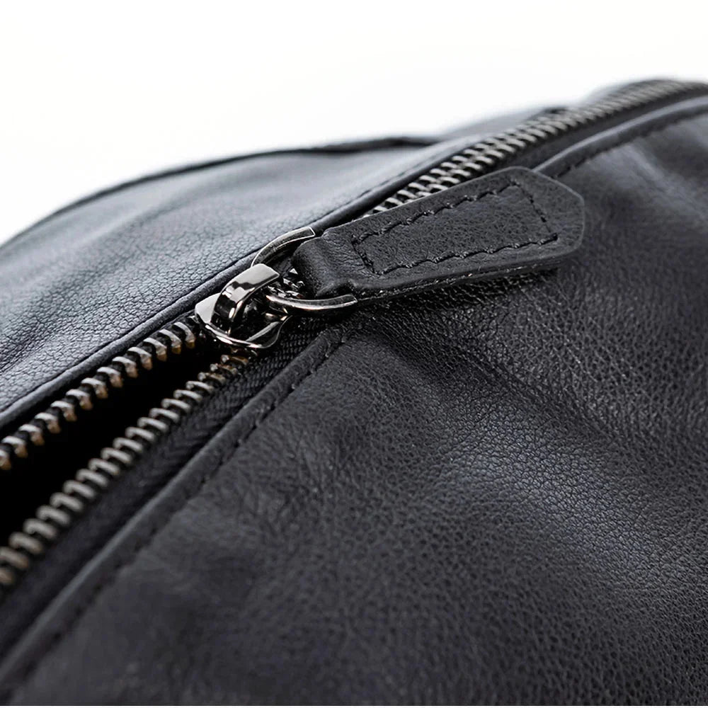 Genuine Leather Chest Messenger Shoulder Casual First Layer Cowhide Waist Trendy Men's Cross Bag Men