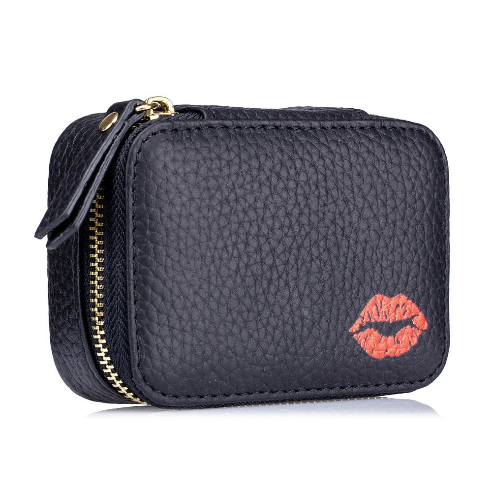 Genuine Leather Coin Purse Small Mini Cosmetic Lady Carries Lipstick Pack Multifunctional Storage Bag