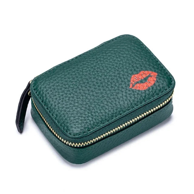 Genuine Leather Coin Purse Small Mini Cosmetic Lady Carries Lipstick Pack Multifunctional Storage Bag