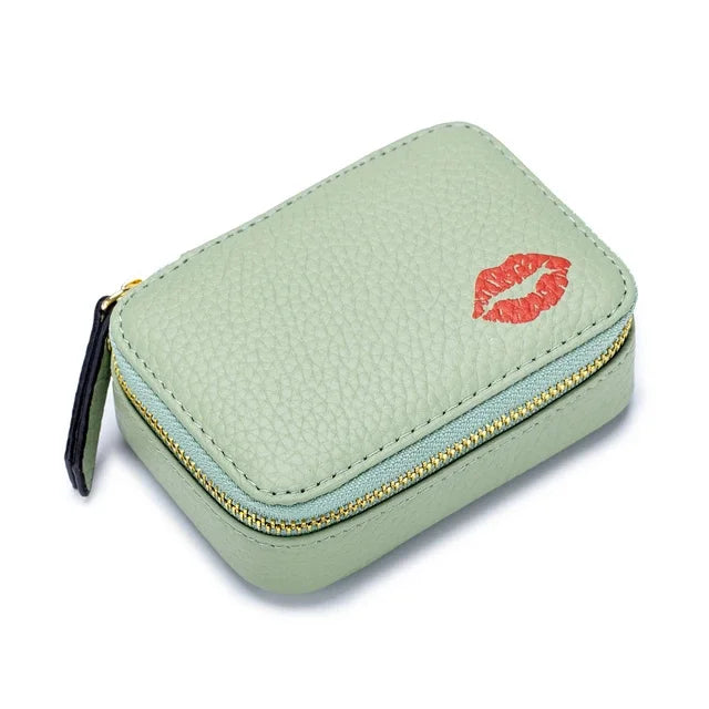 Genuine Leather Coin Purse Small Mini Cosmetic Lady Carries Lipstick Pack Multifunctional Storage Bag