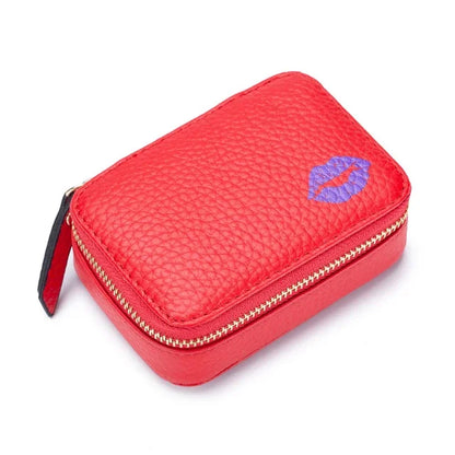Genuine Leather Coin Purse Small Mini Cosmetic Lady Carries Lipstick Pack Multifunctional Storage Bag