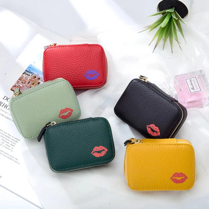 Genuine Leather Coin Purse Small Mini Cosmetic Lady Carries Lipstick Pack Multifunctional Storage Bag