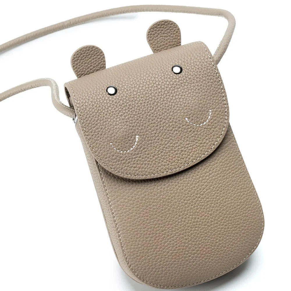 Genuine Leather Colorful Crossbody Bag for Woman Fashion Cute Mini Cell Phone Shoulder Messenger Bags Handbag Kawaii Purses