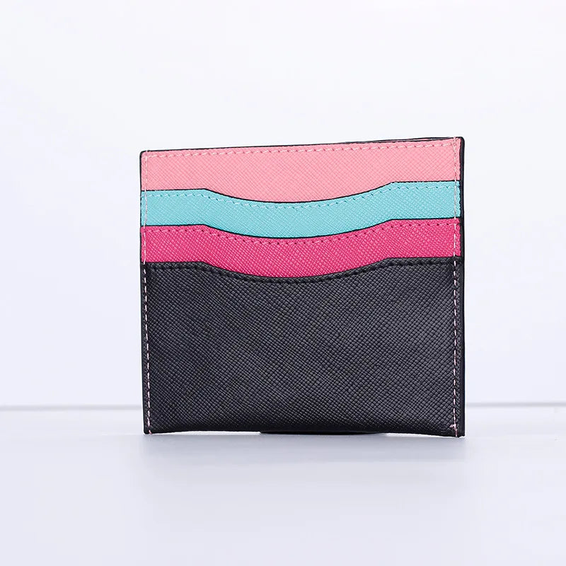 Genuine Leather Credit Card Holder for Men Women Thin Mini Bank Cards Cover Real Cowhide Bussiness Cards Wallets porte carte