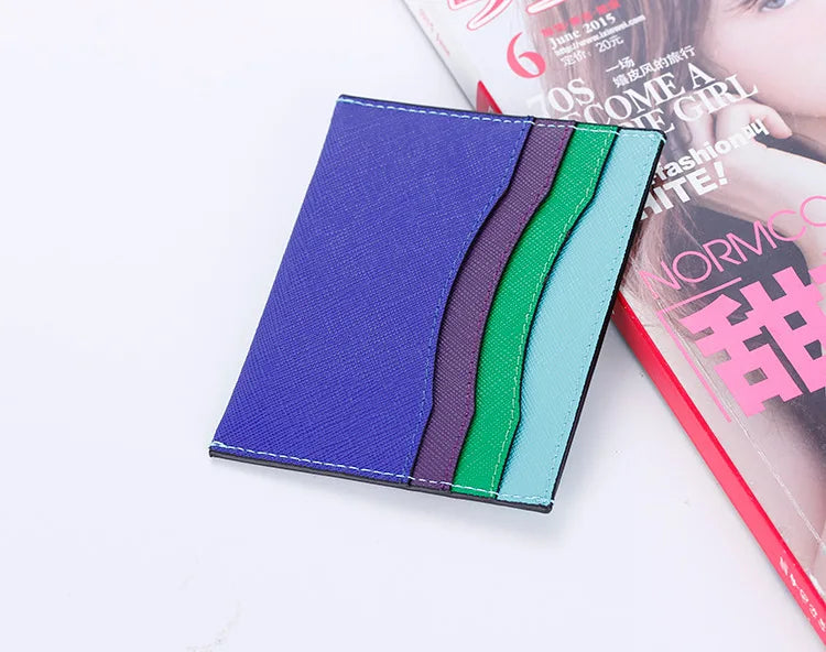 Genuine Leather Credit Card Holder for Men Women Thin Mini Bank Cards Cover Real Cowhide Bussiness Cards Wallets porte carte