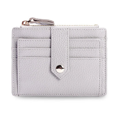Genuine Leather Credit Card Holder for Men Women Thin Mini Bank Cards Cover Real Cowhide Bussiness Cards Wallets porte carte
