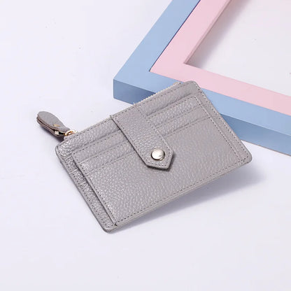 Genuine Leather Credit Card Holder for Men Women Thin Mini Bank Cards Cover Real Cowhide Bussiness Cards Wallets porte carte